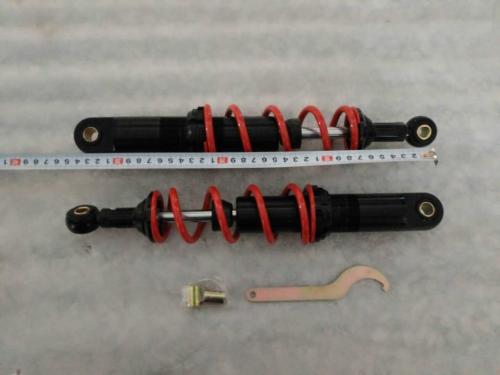 330MM 6 COIL SPRING SHOCKS IN RED